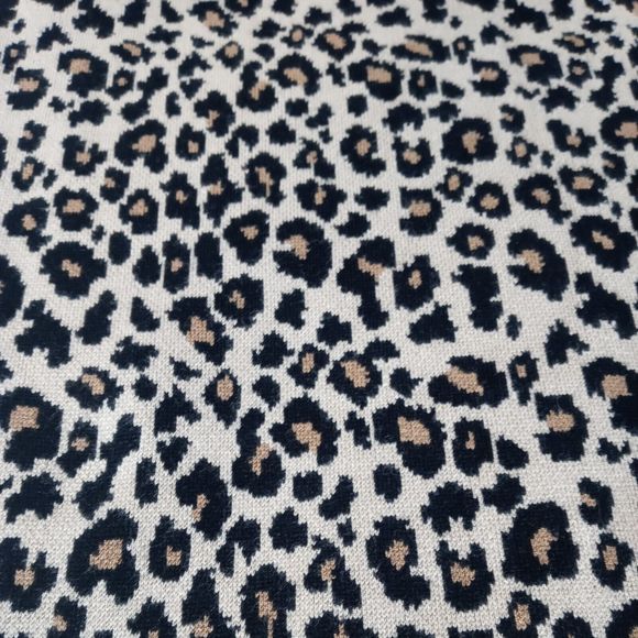 Palette Women's Knit Pencil Skirt Animal cheetah Print Size L Stretch Knit - Picture 3 of 5